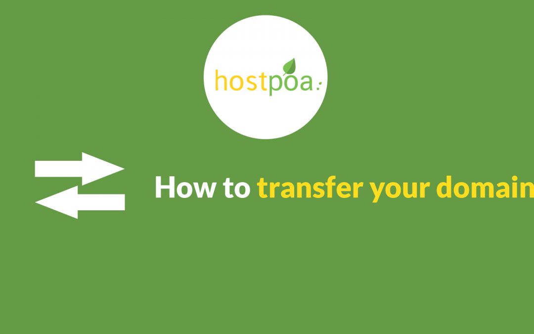 How to transfer my domain name